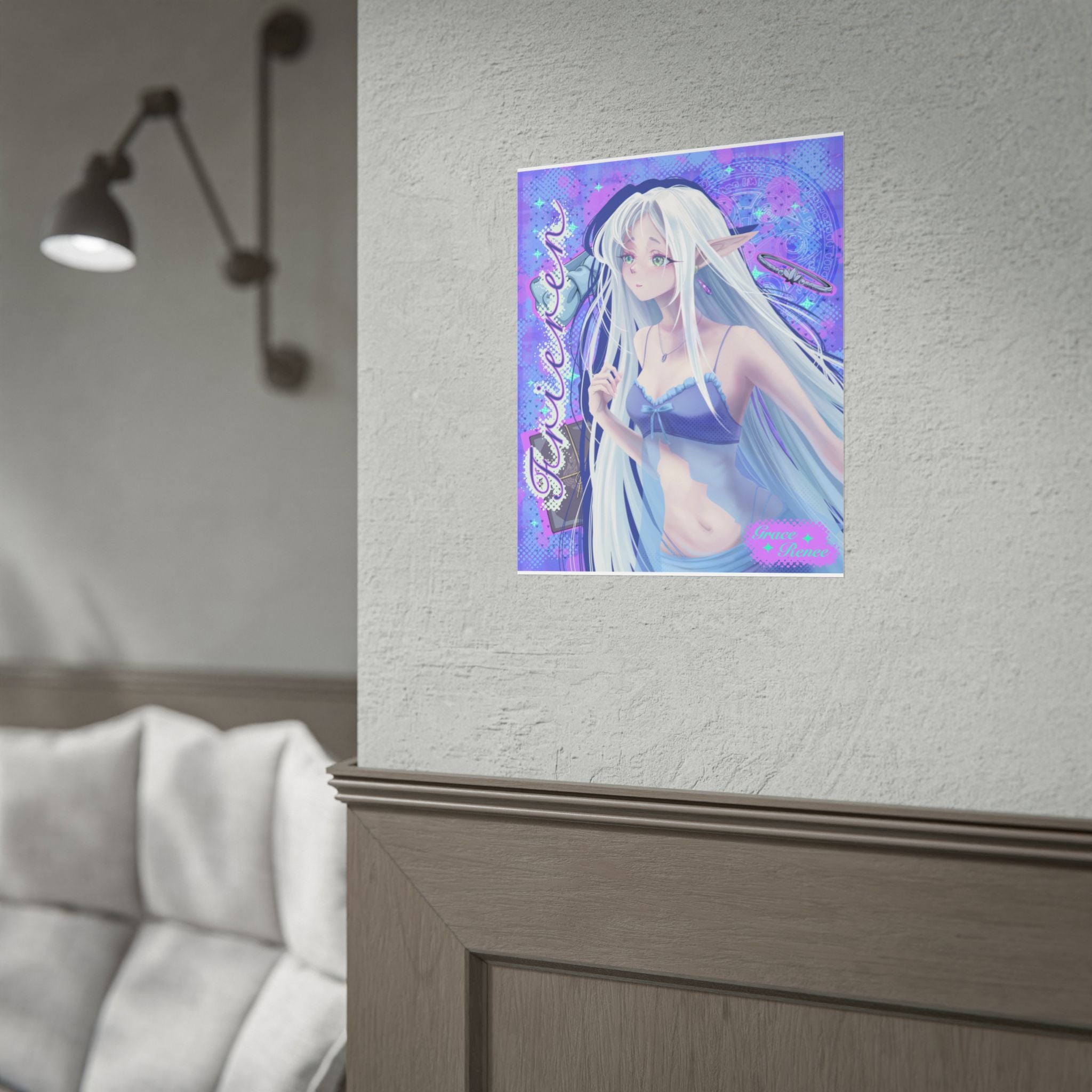 Frieren Pastel Aesthetic Rolled Wall Art