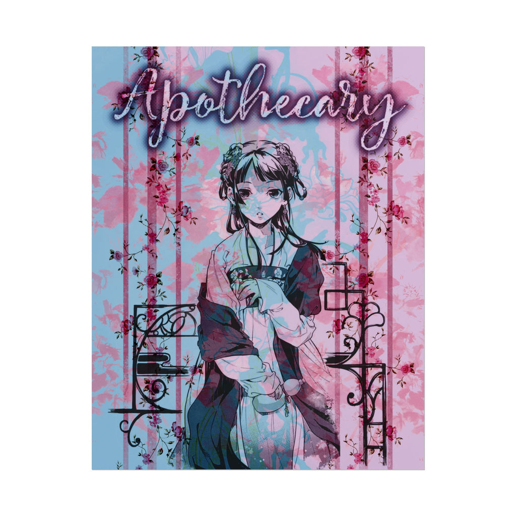 Apothecary Anime Poster – Pastel Sakura Rolled Wall Art