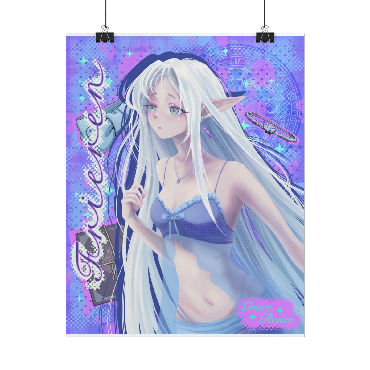 Frieren Pastel Aesthetic Rolled Wall Art