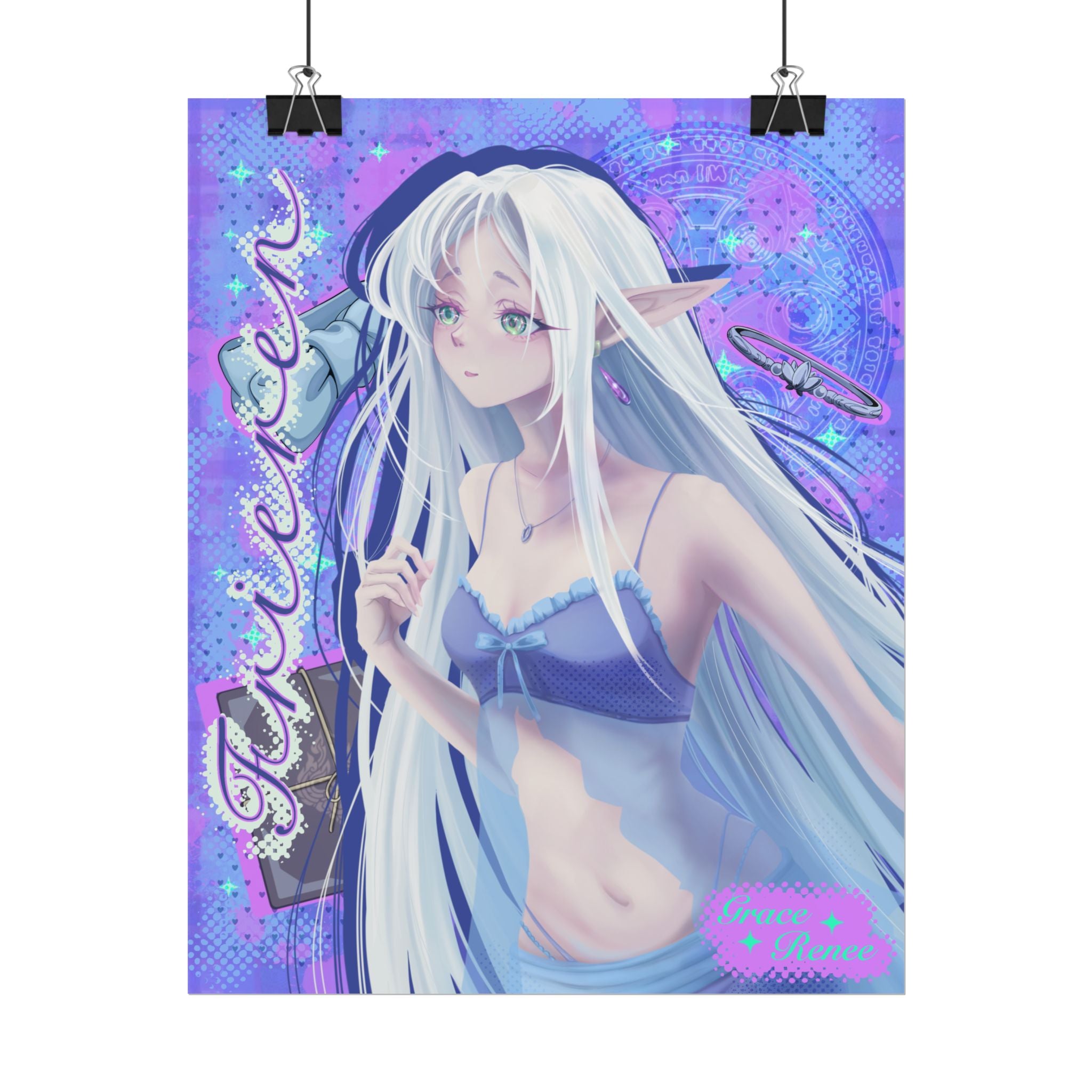 Frieren Pastel Aesthetic Rolled Wall Art