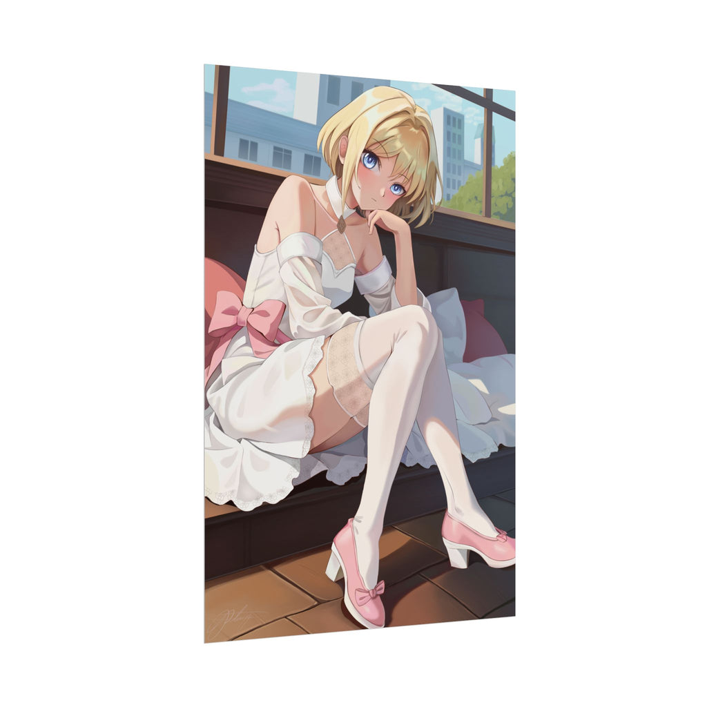 Coquette Anime Girl Bedroom Poster — Rolled Decorative Wall Art