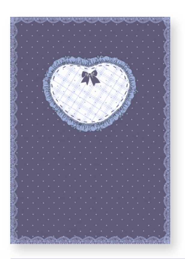 Purple Lace Heart Notebook