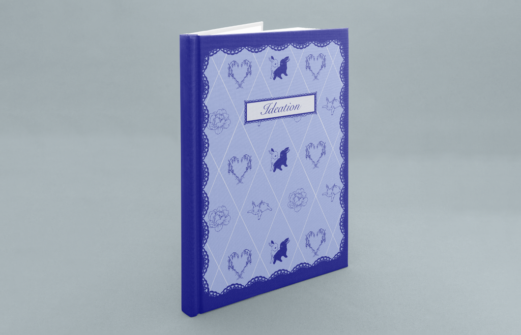 Ideation Purple Bunny Pattern Notebook