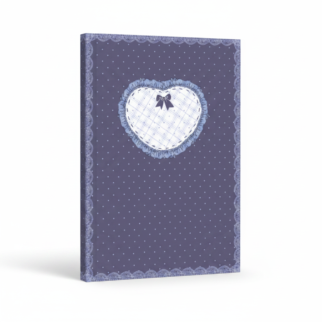 Purple Lace Heart Notebook